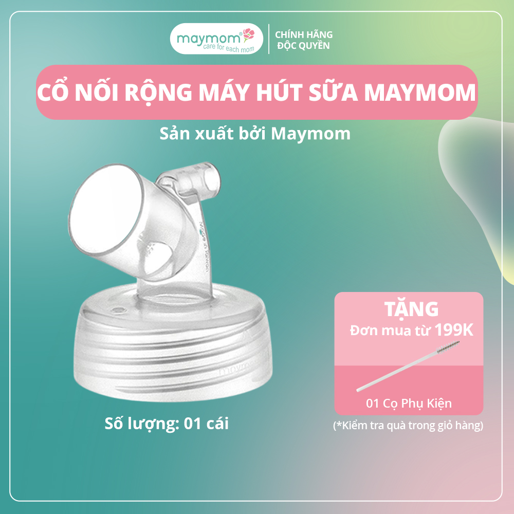 Cổ Nối Phễu Maymom Myfit Loại Cổ Rộng, Tương Thích Phễu Hút Sữa Spectra, Pumpin, Lacteck, Mini Pum, Pumpa, Silicon