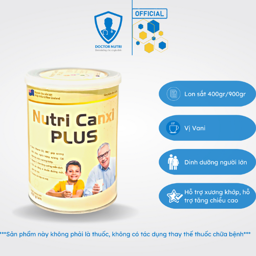 sữa bột NUTRI CANXI PLUS sữa canxi cho người già trẻ em bổ sung dinh dưỡng