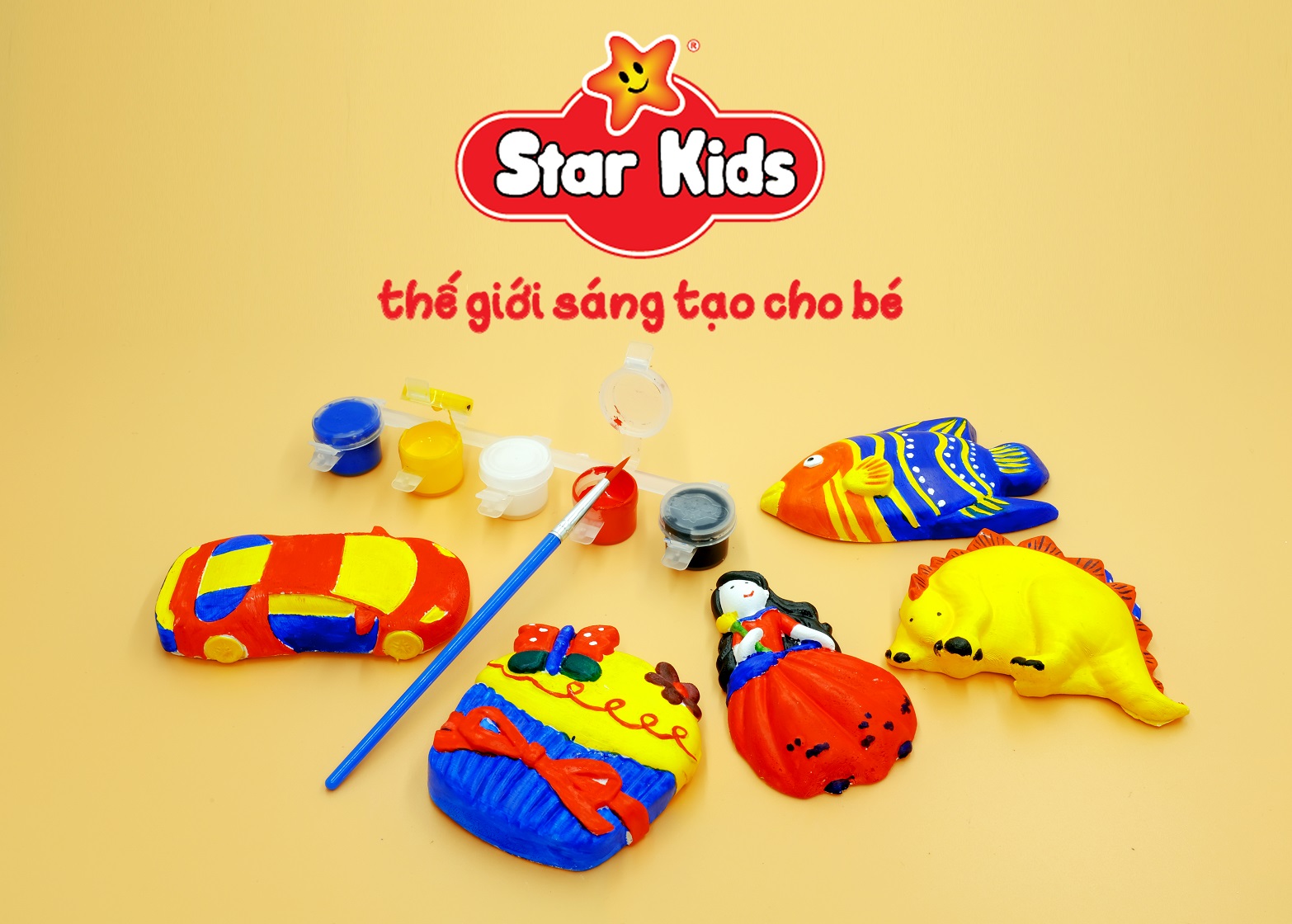 Bộ tô tượng combo 2 tượng Star Kids