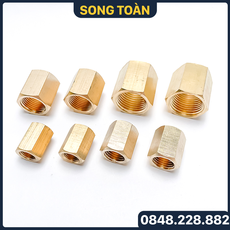 Măng Sông Thau, Hai Đầu Ren Trong 9.6 13 17 21 27 34 Ren G Dân Dụng BSP - Bằng đồng