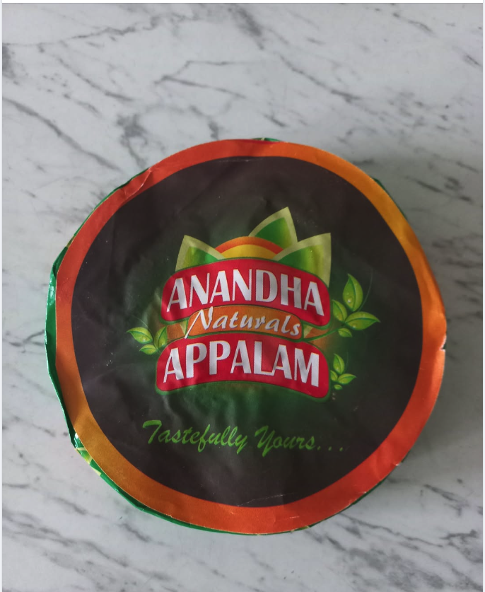 Bánh Anandha Naturals Appalam 200g. Expiry date:05/2025
