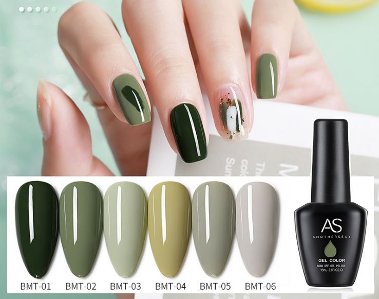 [HCM]Sơn Gel AS Màu Xanh Mã BMT 15ml