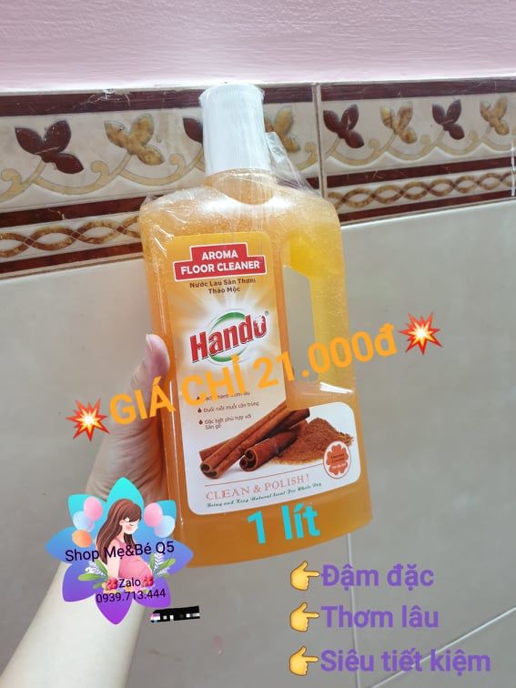Nước lau sàn hando thiên nhiên hương quế chai 1 lít