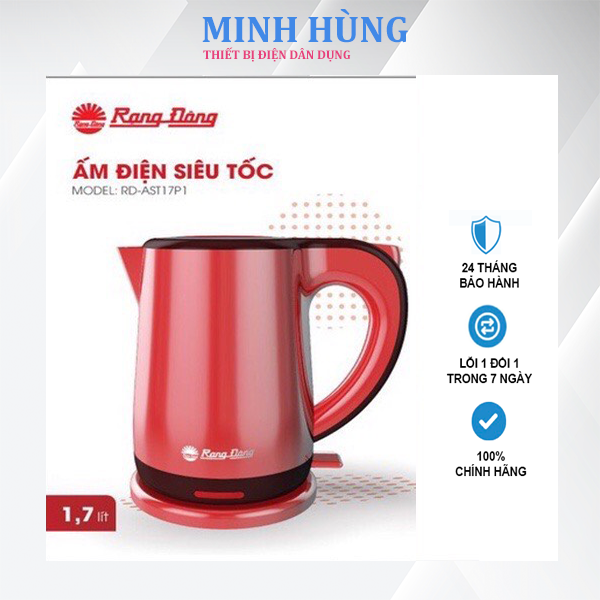 Ấm đun nước siêu tốc Rạng Đông RD-AST17P1 Dung Tích 1.7 Lít