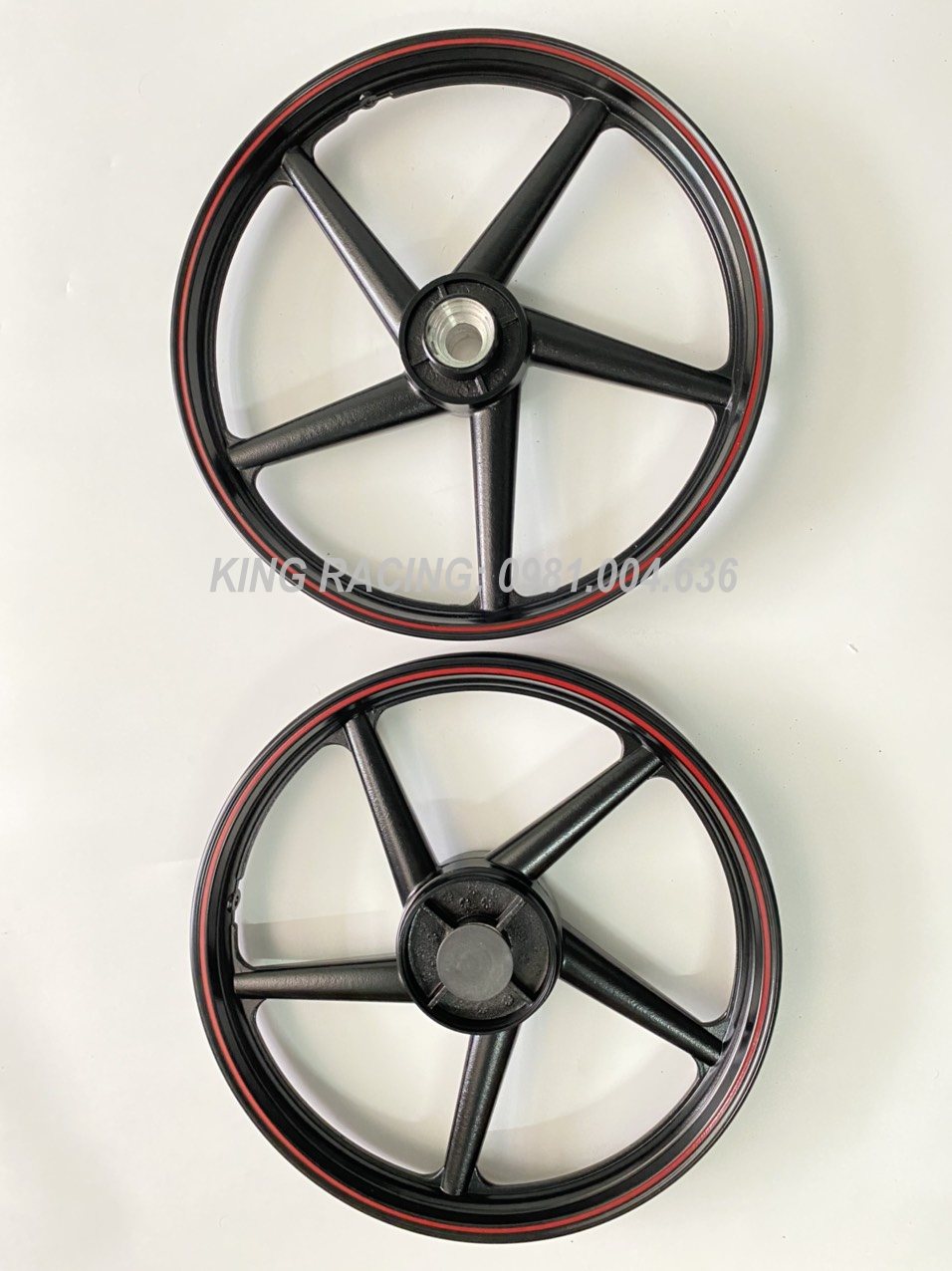 MÂM-VÀNH ĐÚC 5 CÂY CHỈ ĐỎ  5 LỖ ĐĨA LÕM GẮN WA, FU 1, WA ZX, WA RS...