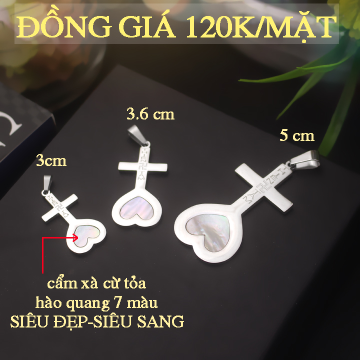 [ TRANG SỨC ] MẶT DÂY CHUYỀN THIÊN TÂM CẨM XÀ XỪ ÁNH HÀO QUANG 7 MÀU BU#125 - Bolt Unicolour Betta