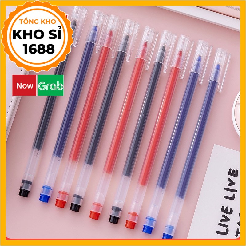 Bút gel nước dung tích lớn cho học sinh làm bài thi ký tên đa dụng e708