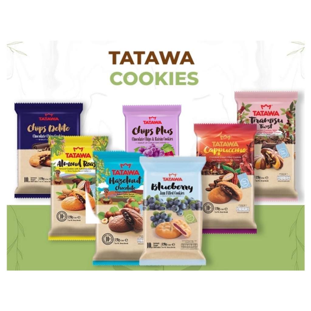 Bánh Quy Tatawa combo 3 Túi ( Mix 3 vị ) Nhập khẩu chính thức từ Malaysia
