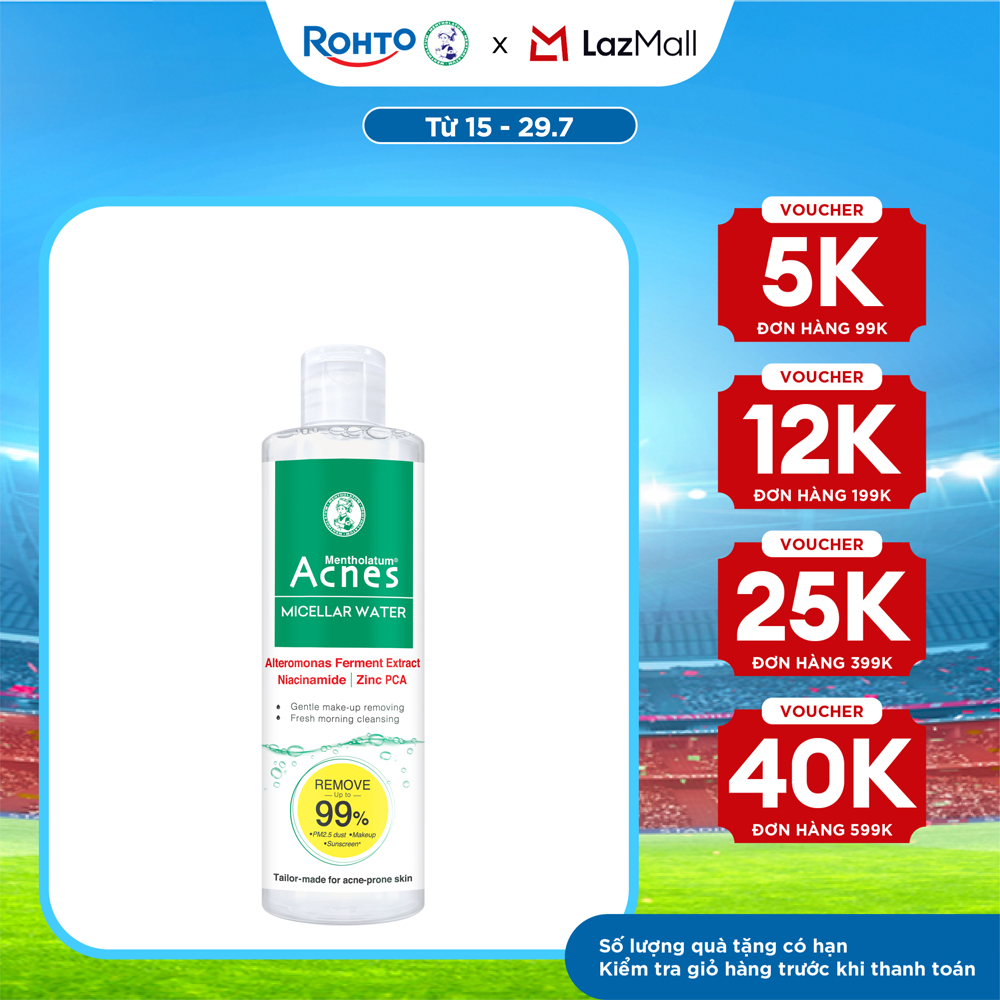 Nước tẩy trang cho da mụn Acnes Micellar Water 200ml