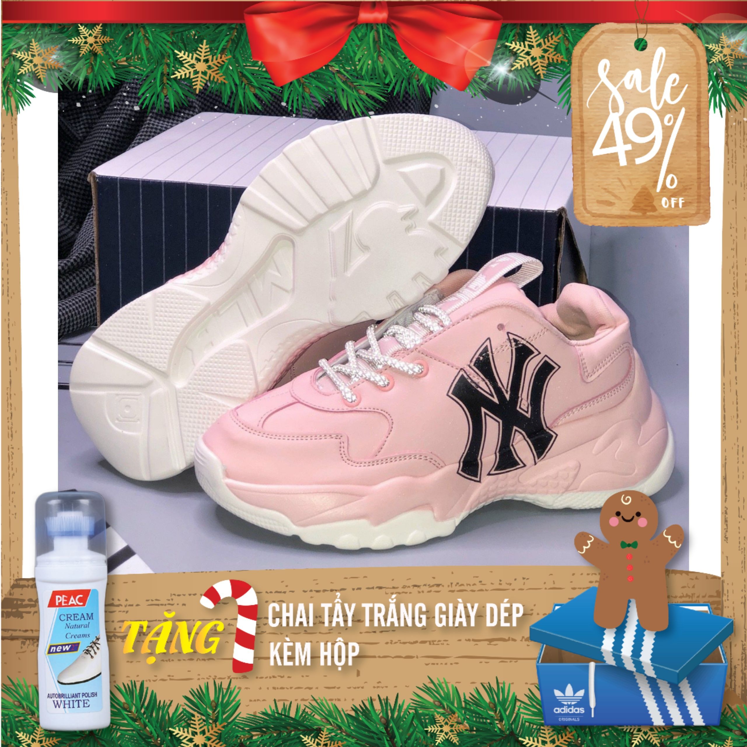 Giày thể thao MLB DODGERS độn đế in 3D sắc nét không phai cực hot cho nam nữ couple || Best Shoes VN