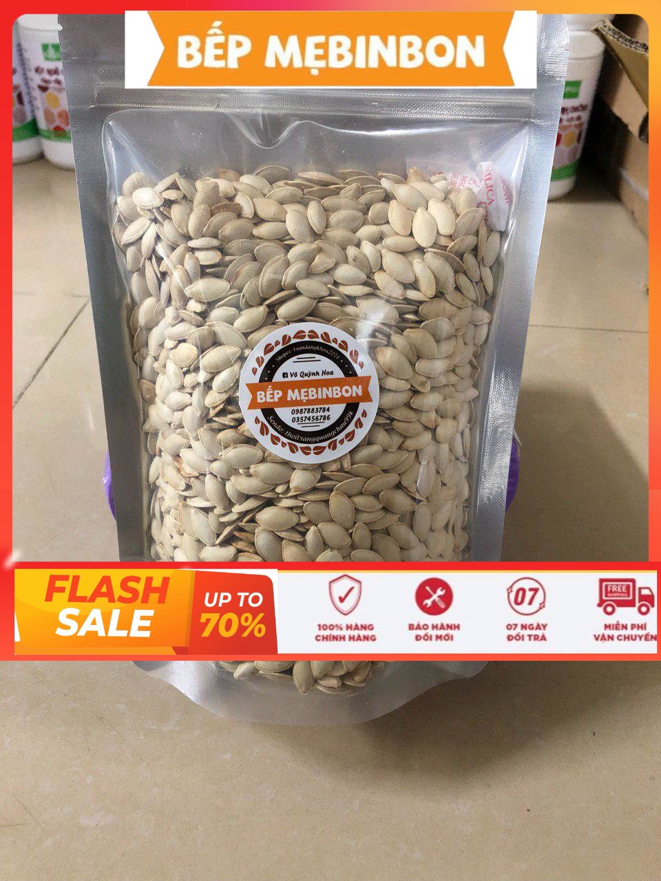 1kg hạt bí ta rang tay chắc mẩy thơm ngon