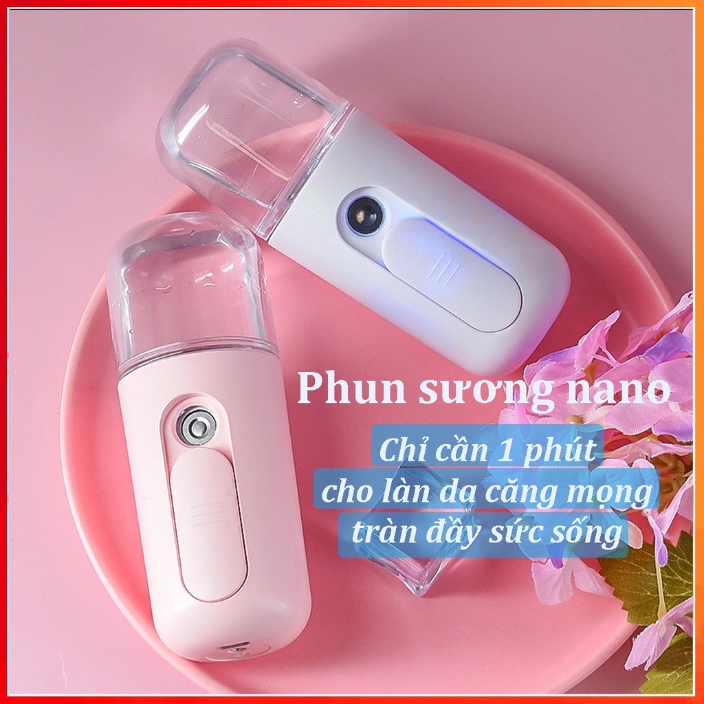 Máy phun sương - Xịt khoáng - Máy xông hơi mini giá rẻ, cấp ẩm chăm sóc da