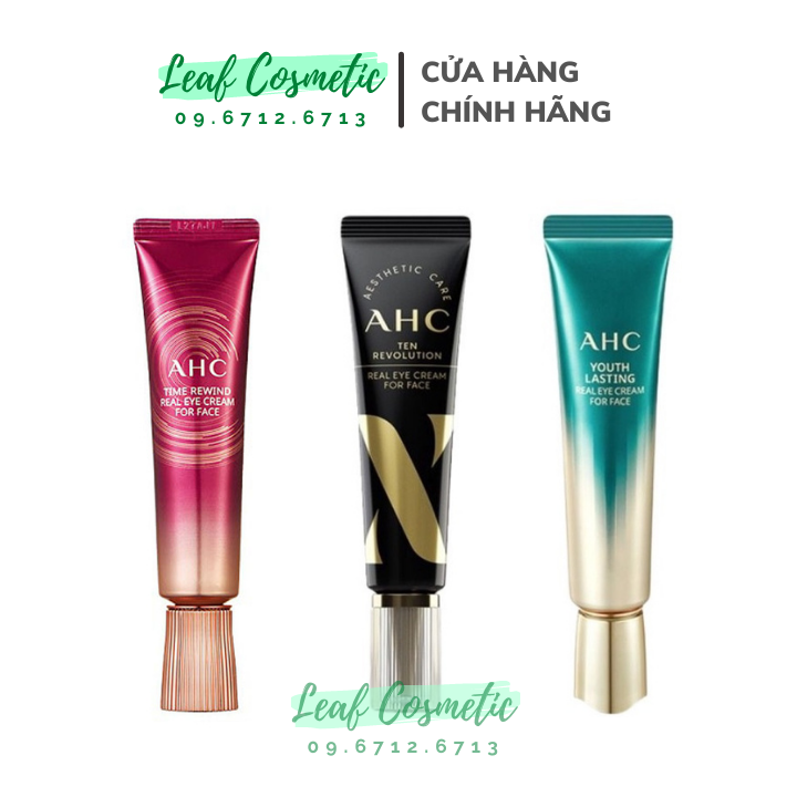 Kem mắt ahc ageless real eye cream for face
