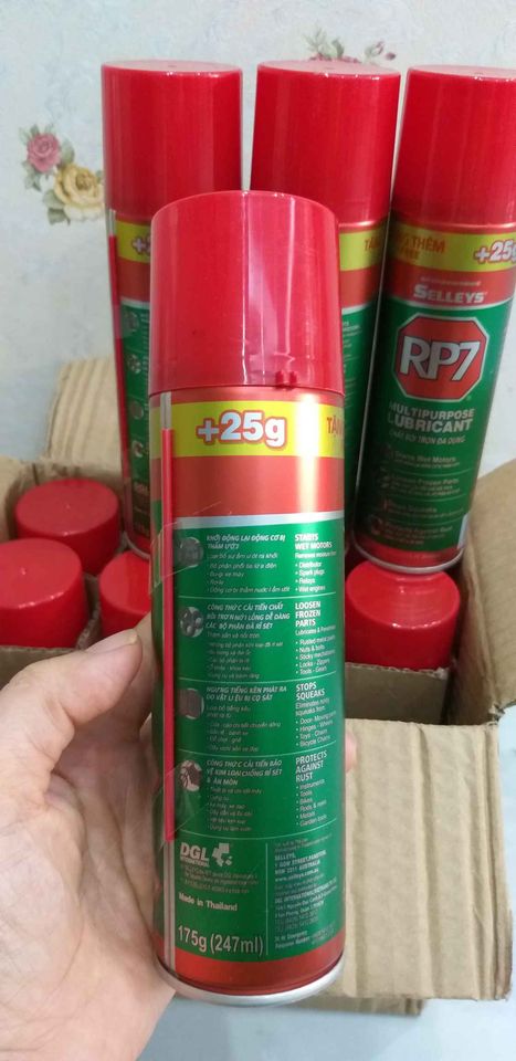 Dầu Chống Rỉ Sét Và Bôi Trơn Selleys RP7 150g Cao Cấp | rp7 | rp7 chai xịt | rp7 chai xịt chống rỉ | rp7 thái lan | bình xịt chống rỉ sét | rp7 chất tẩy dầu mỡ | rp7 chất bôi chơn đa dụng phá rit sét