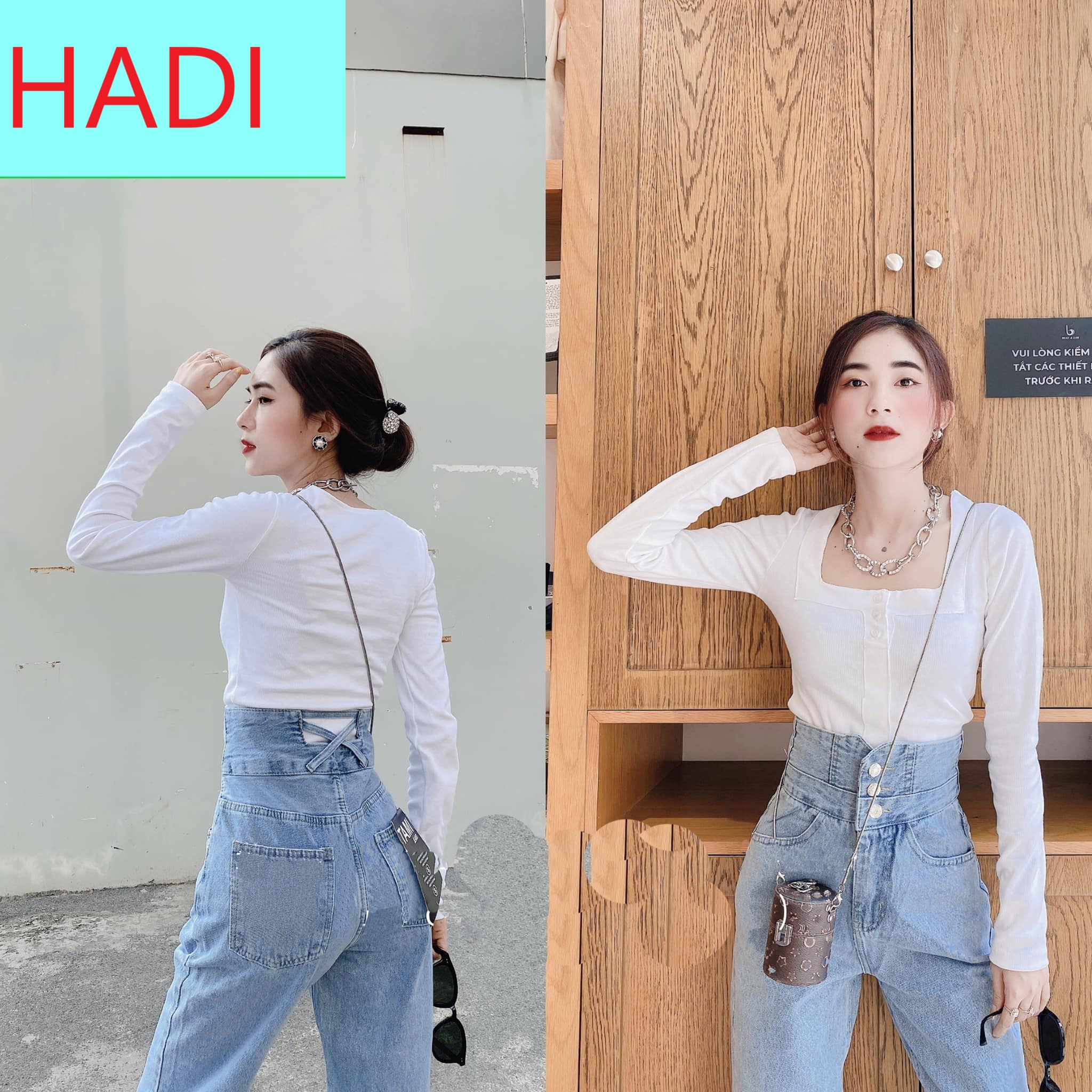 [ THẬN TRỌNG ] QUẦN BAGGY JEAN NỮ LƯNG CAO 3 NÚT VẠT CHÉO SAU LƯNG CAO XỊN SÒ MÀU XANH NHẠT LAI CUỐN CAO CẤP HADI CHẤT VẢI DÀY DẶN, THỜI TRANG CUỐN HÚT MỌI ÁNH NHÌN-TM202