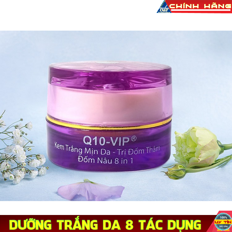 Kem tàn nhang đốm thâm, tái tạo dưỡng trắng da se khít lỗ chân lông Q-10 sữa dê