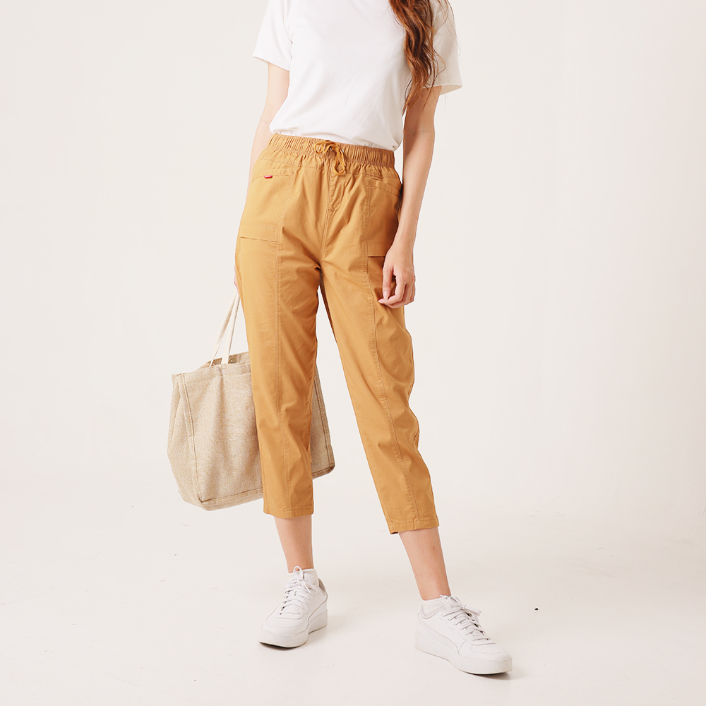 Quần lở kaki nữ xẻ thân kiểu seven stars d12