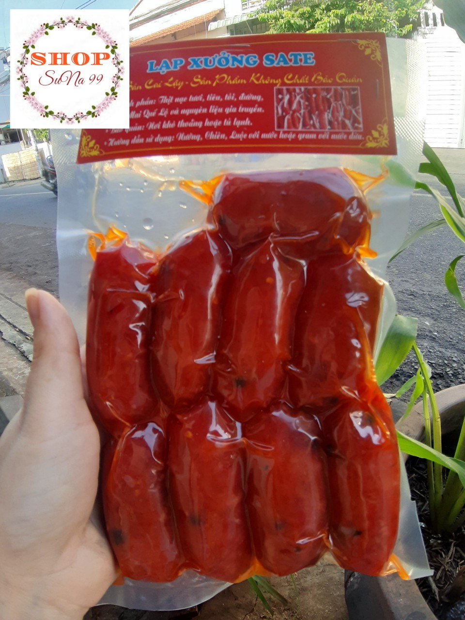 Lạp xưởng tươi sate chuẩn vị nhà làm 1kg