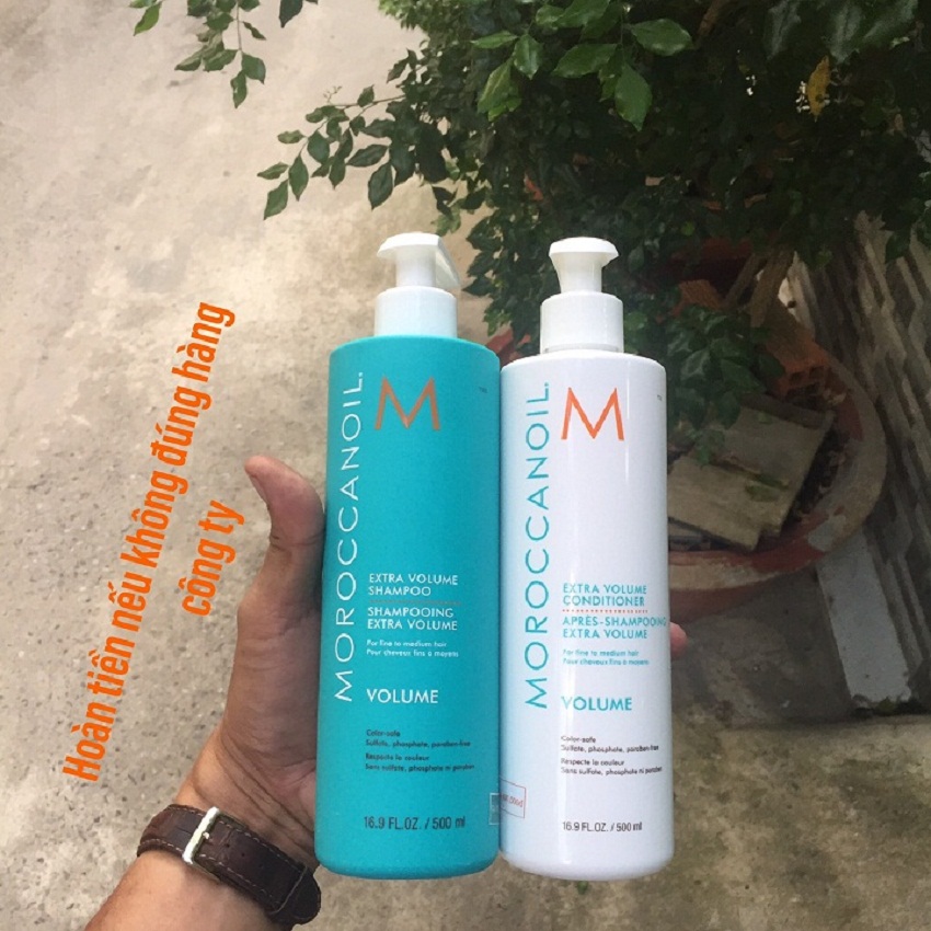 [HCM]Dầu gội xả tăng phồng Moroccanoil Extra Volume Conditioner Shampoo (2x500ml)