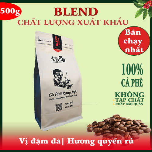 (KỶ NGUYÊN) CÀ PHÊ RANG MỘC 100%| BLEND THƯỢNG HẠNG(Arabica+Robusta)| HÀNG XUẤT KHẨU| Gói 500g