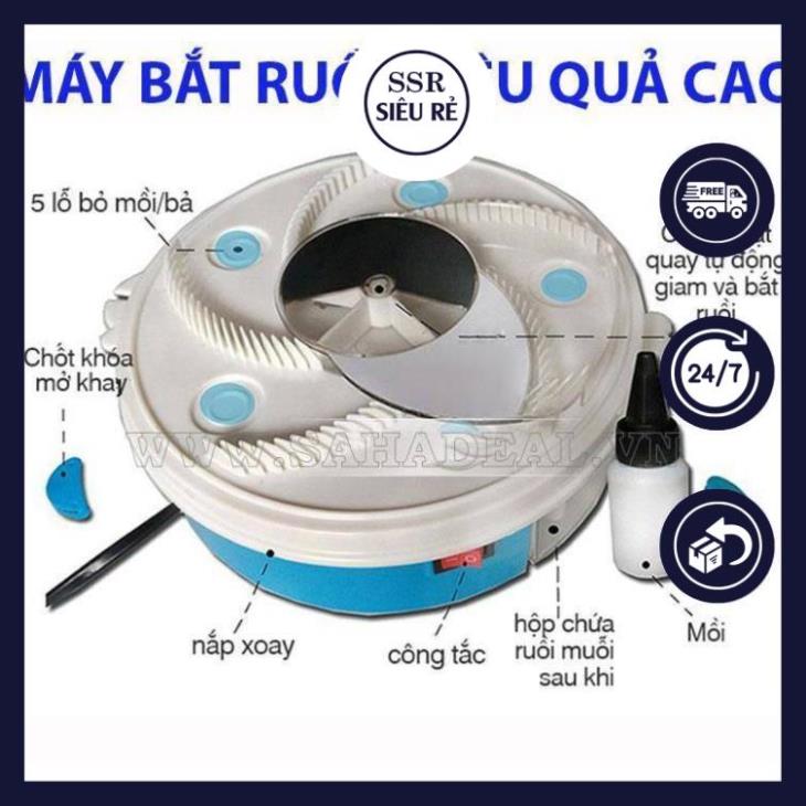 Máy bắt ruồi tự động thông minh - máy bẫy ruồi chạy điện không dùng hóa chất