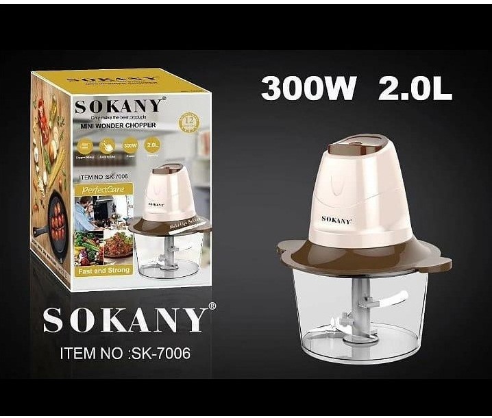 Sokany SK-7006 Multifunctional Food Blender 300W with 2 levels of 2 powerful grinding speed