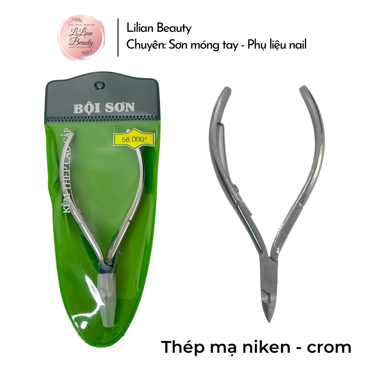 KỀM CẮT DA - MÓNG CHUYÊN DỤNG MẠ CROM TRẮNG (THÉP SC45)