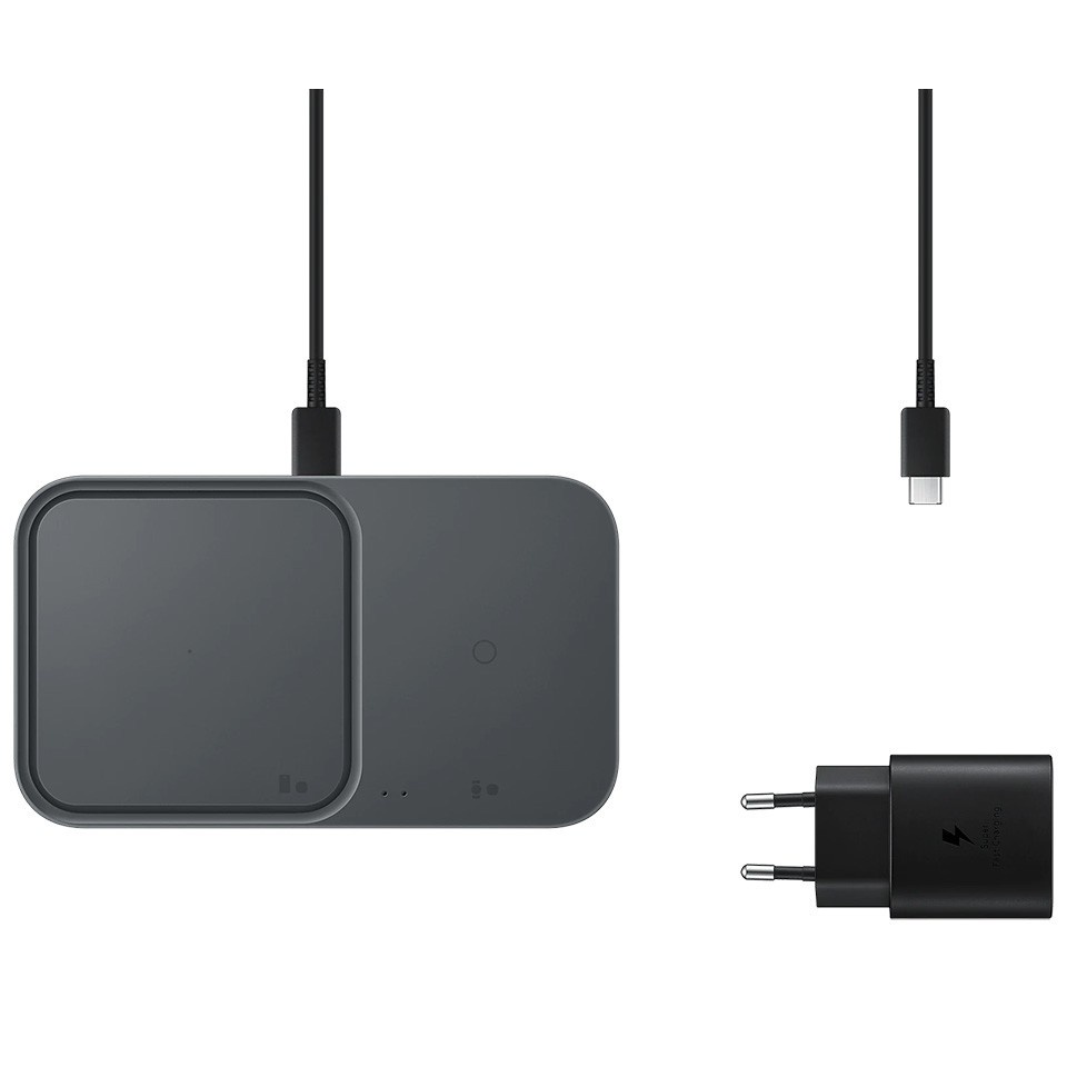 Đế sạc đôi không dây samsung ep-p5400 kèm cáp và củ sạc 25w