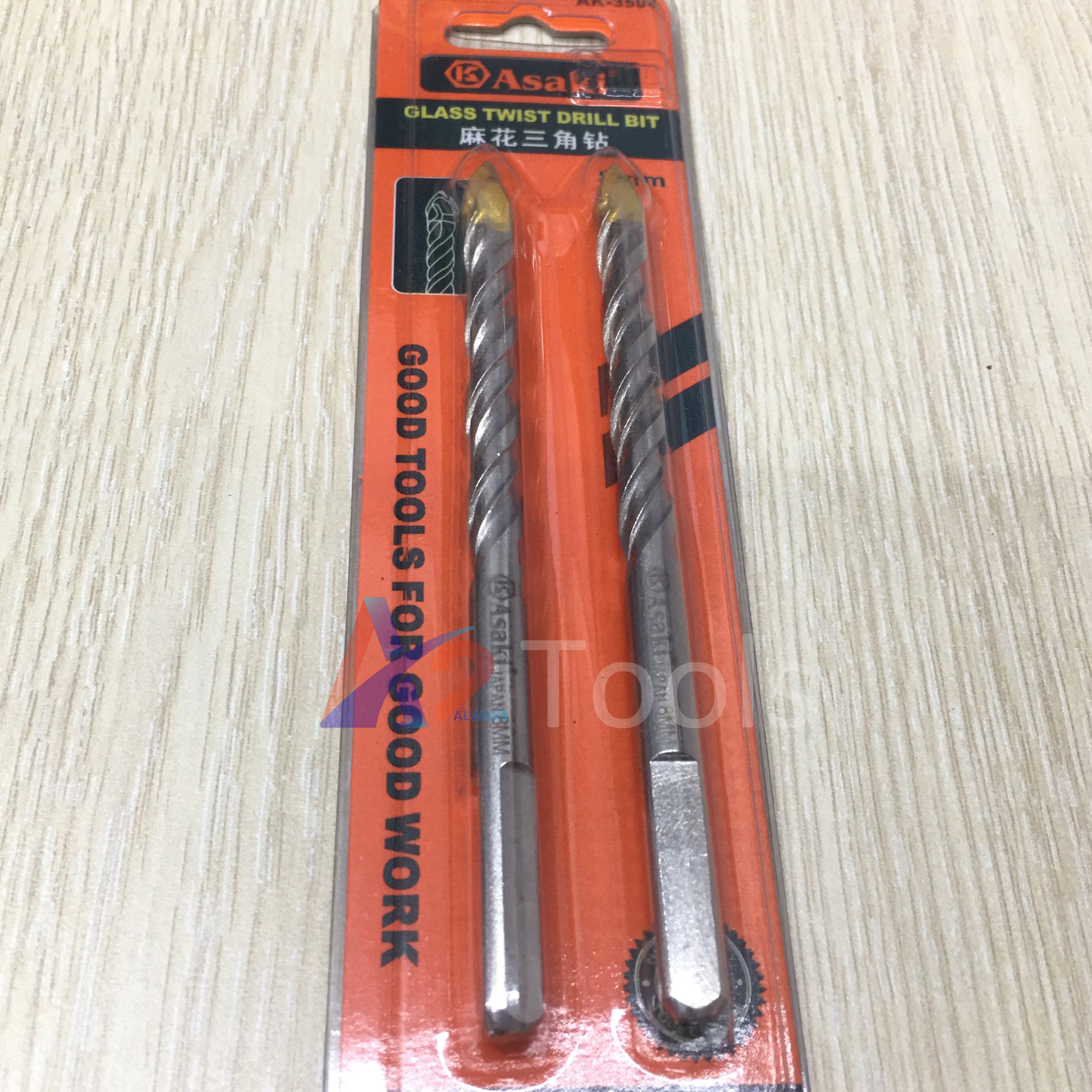 Bộ 2 mũi khoan đa năng 8mm asaki ak-3504