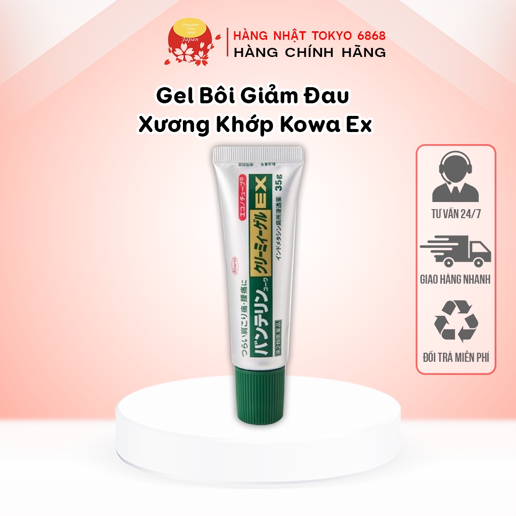 Gel bôi giảm đau xương khớp kowa ex 60g nhật bản