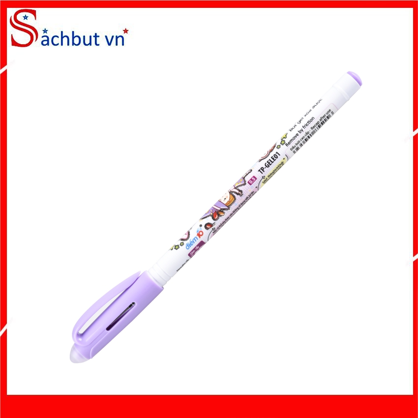 [ XẢ KHO 3 NGÀY ] Sachbutvn Bút Gel Điểm 10 TP-GEL01 (TPGEL01) - Thân bút có những họa tiết nhân vật hoạt hình ngộ nghĩnh và đáng yêu rất thích hợp cho học sinh tiểu học