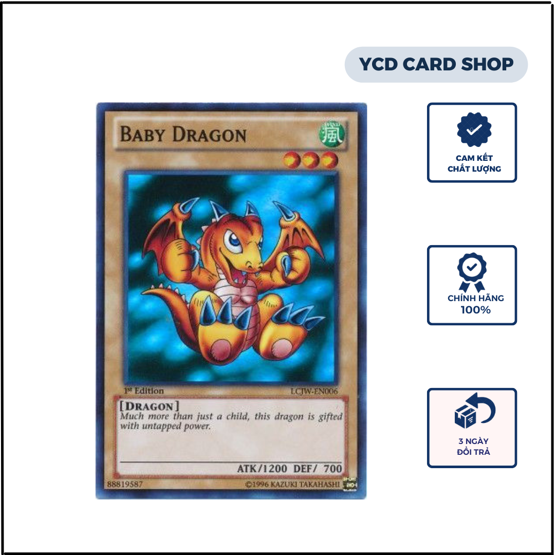Thẻ bài Yugioh chính hãng Baby Dragon – Super rare