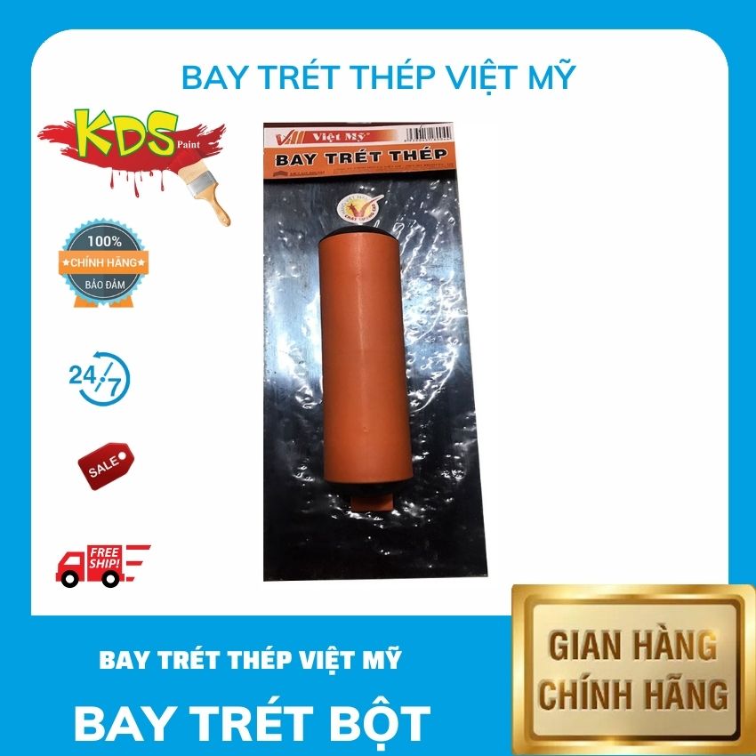 [ FreeShip] KDS PAINT Bay trét thép trét bột tường , xi măng chất lượng cao supreme 11x30cm (Việt Mỹ)