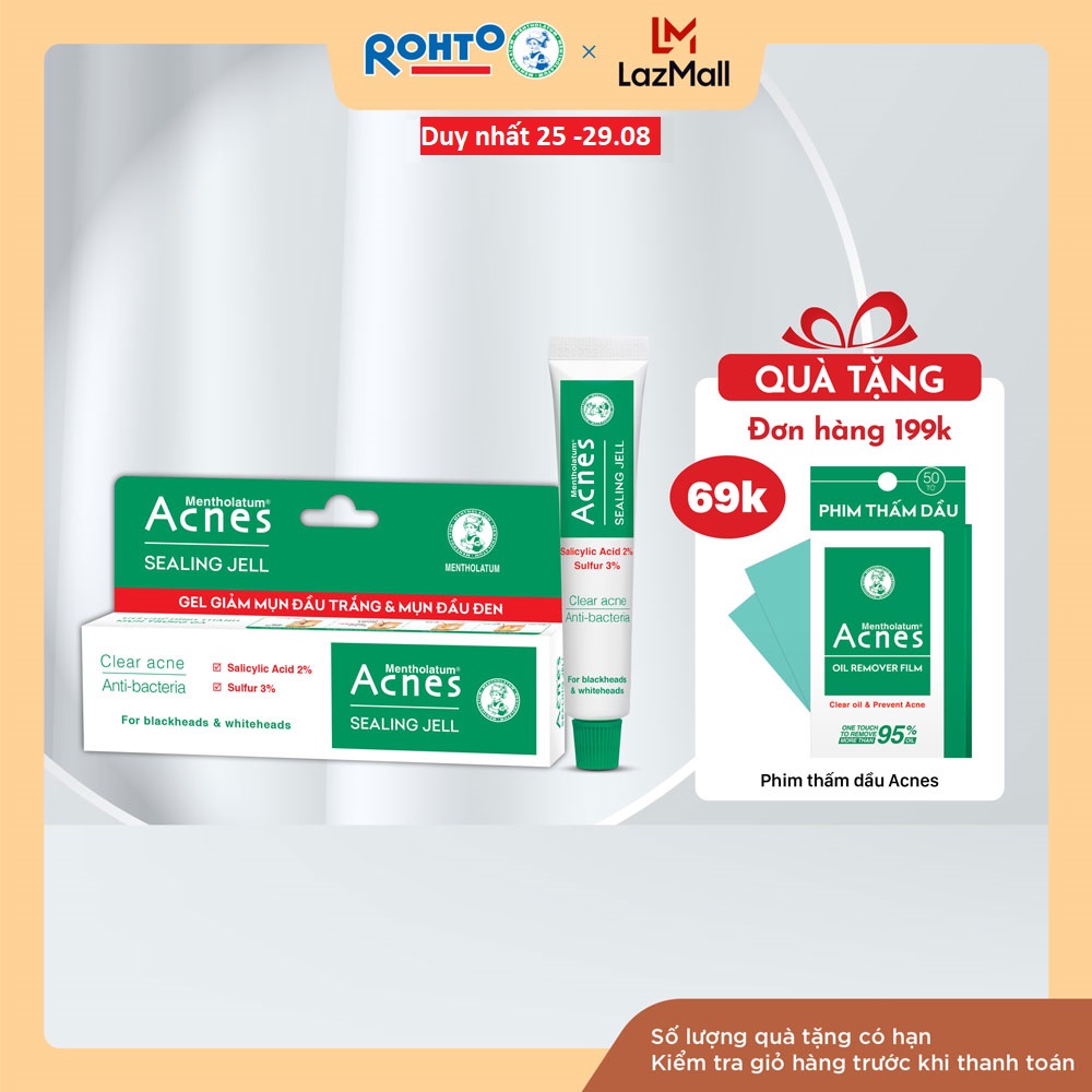 Gel chấm mụn đầu trắng và đầu đen Acnes Sealing Jell 18g