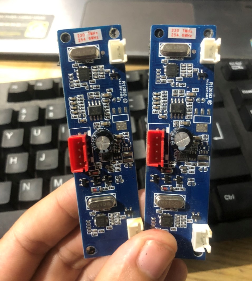 Bo mạch thu tín hiệu micro, Bo mic loa BNIB, AZPRO, DBA, MTP.. tần số 230.7 mHZ và 254.6mHZ