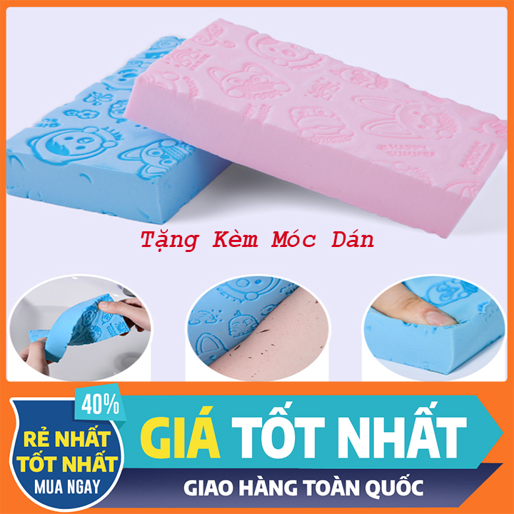 Bông Tắm Kì Ghét Siêu Sạch-Bông tắm kỳ ghét Bọt biển mềm mại an toàn cho da-Mút bông tắm kỳ ghét siêu bền siêu sạch thần kỳ