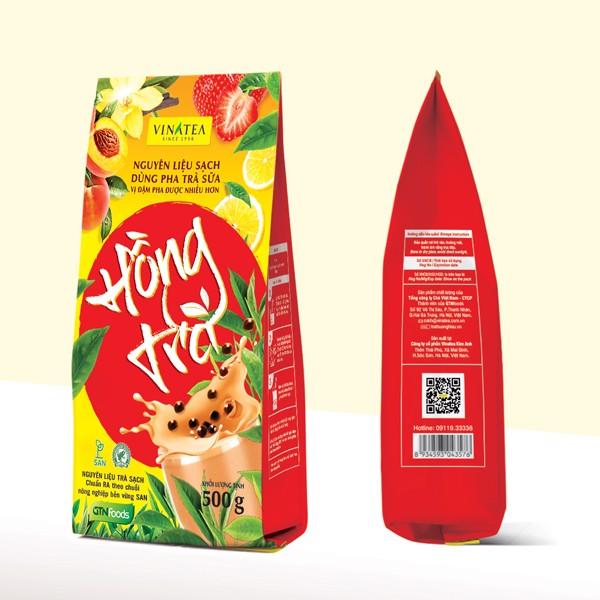 Hồng Trà Vinatea Nguyên liệu pha trà sữa, trà tắc, trà đào, trà chanh gói 500g