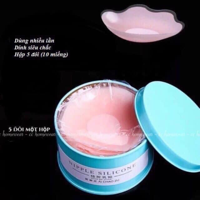 Miếng dán ngực silicon hoa mai