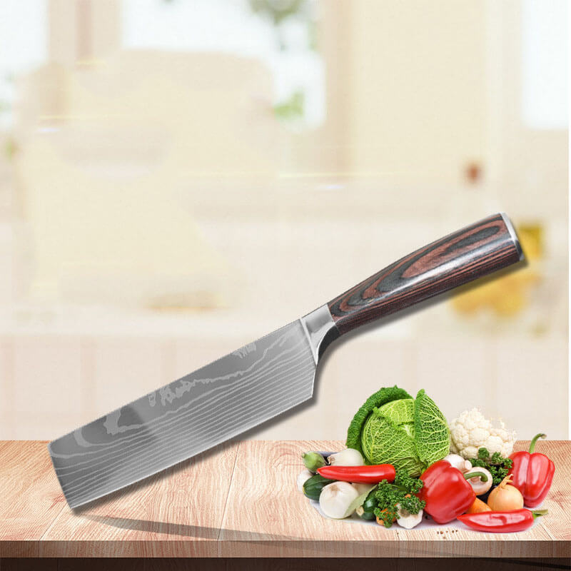 DAO - DAO BẾP NHẬT BẢN USUBA THÉP DAMASCUS MÃ A23 DT125 nt topcomshop t17