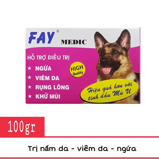 Xà phòng tắm nấm da rụng lông ve ghẻ chó mèo - fay medic 100g, sản phẩm tốt, chất lượng cao, cam kết như hình, độ bền cao, xin vui lòng inbox shop để được tư vấn thêm