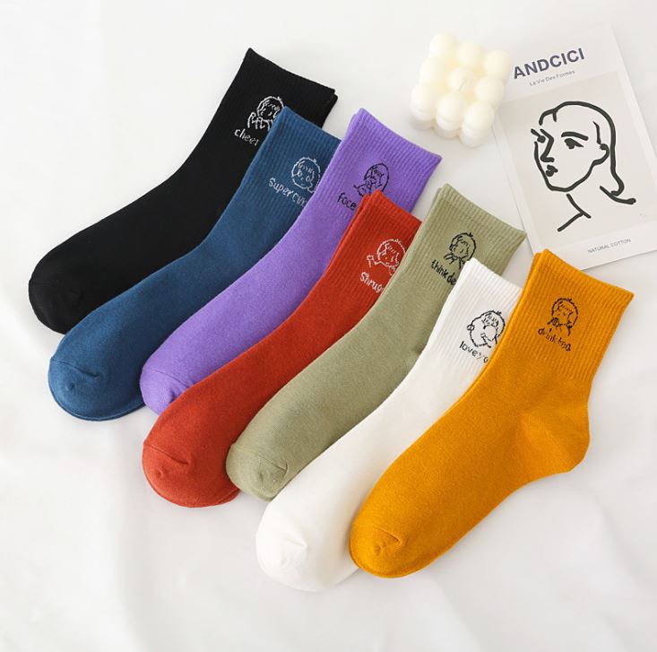 Set 7 đôi tất vớ nữ cao cổ như hình