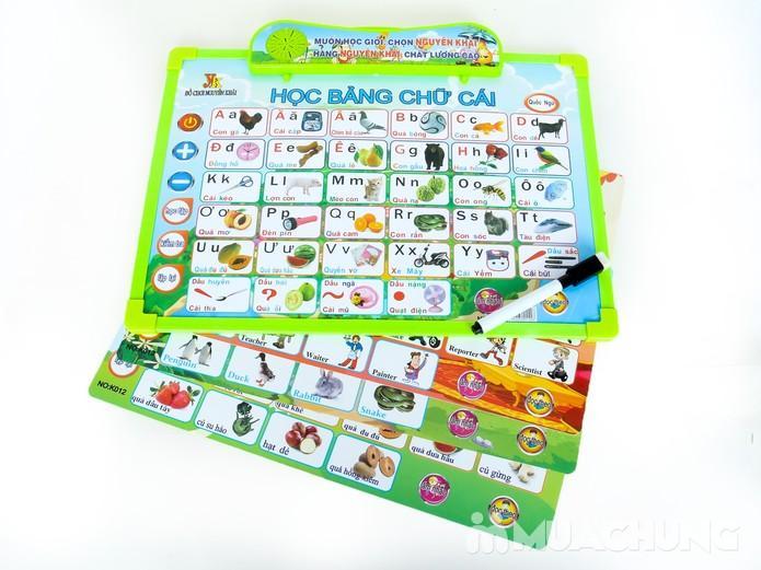 Bảng Chữ Cái Thông Minh Dành Cho Bé (Tiếng Việt - Tiếng Anh) - Bảng Chữ Cái Điện Tử Đa Năng 11 Mặt Gồm Các Chủ Đề Khác Nhau
