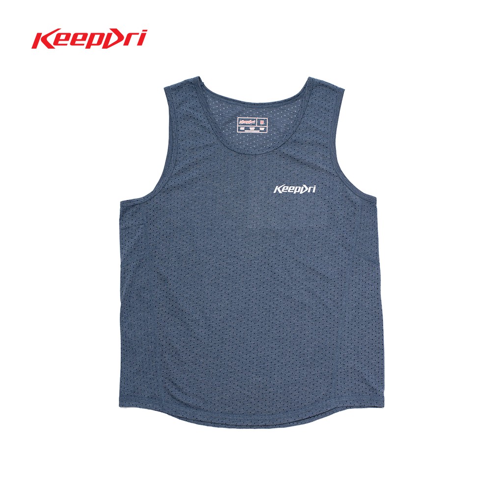 Áo thun thể thao ba lỗ keepdri màu xám kbmx02