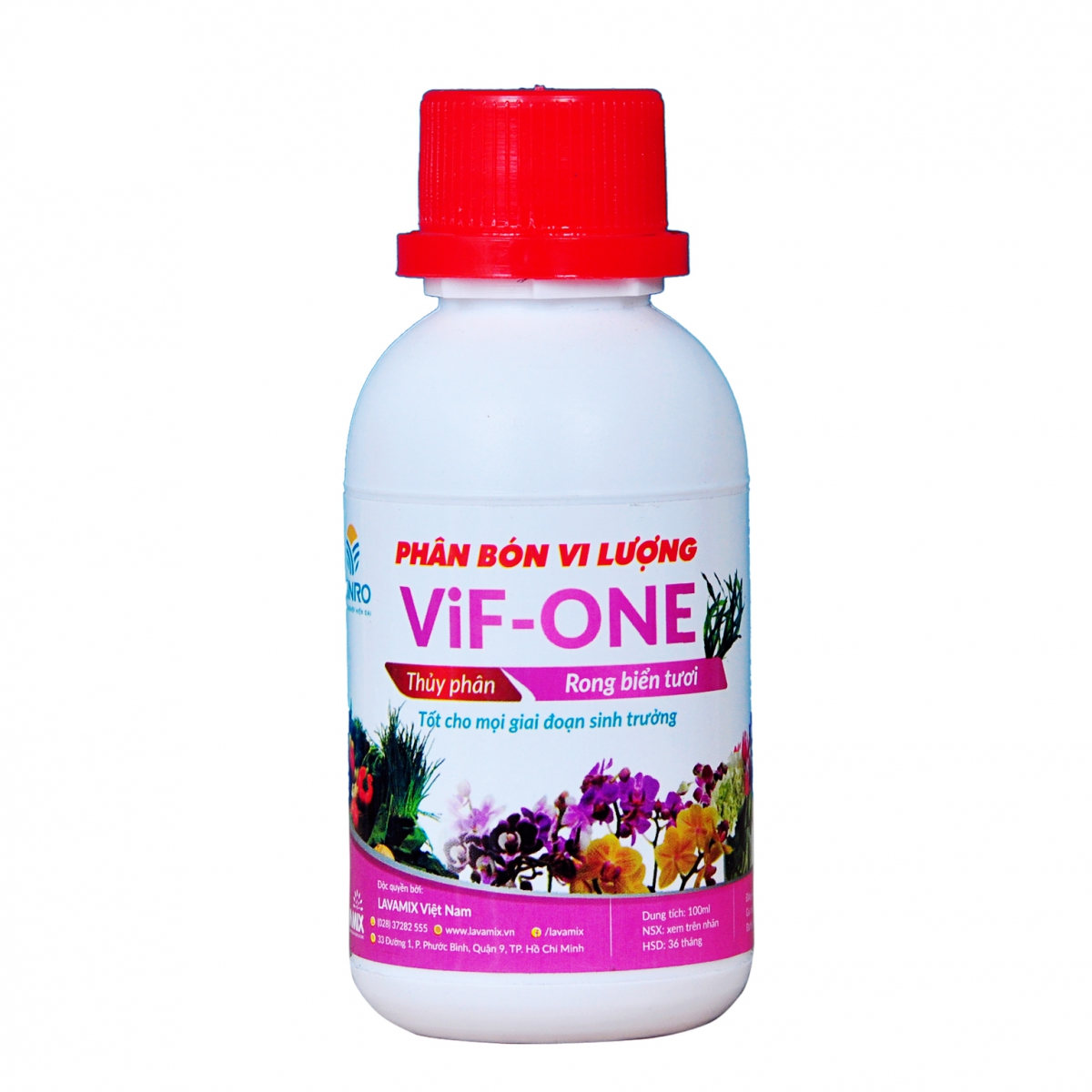 Phân bón rong biển minro vif-one tốt cho lan cây hoa kiểng chai 100ml- phan bon rong bien