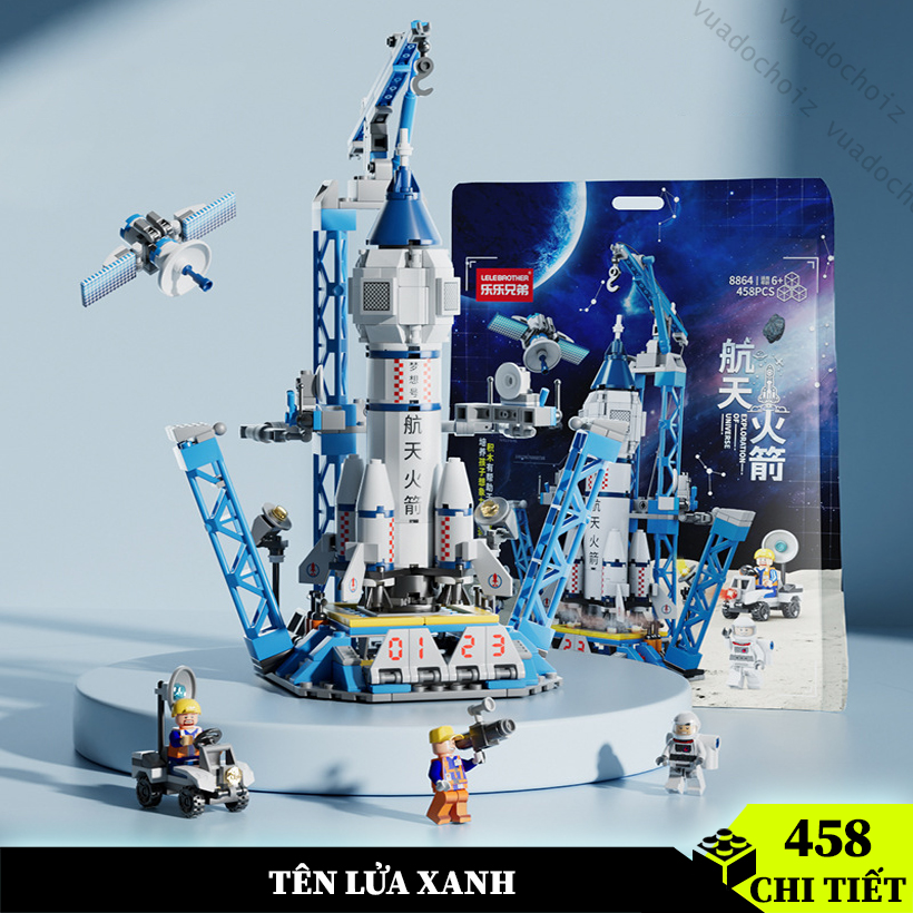 Đồ chơi lắp ráp tàu vũ trụ 458 chi tiết, đồ chơi lắp ráp tàu khám phá không gian