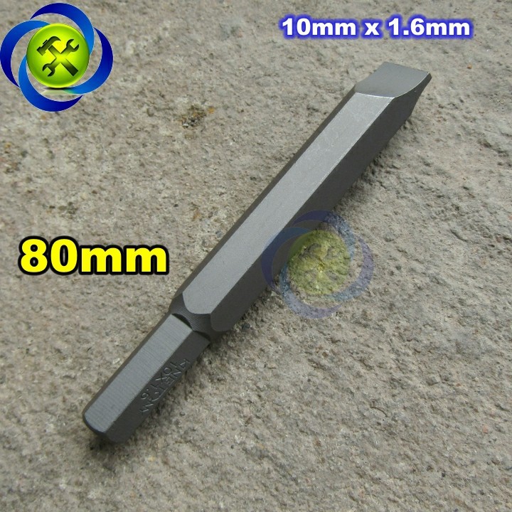 Mũi vít dẹp đóng mũi vít dẹp đóng kingtony 188010s 10mm x 1.6mm x 80mm