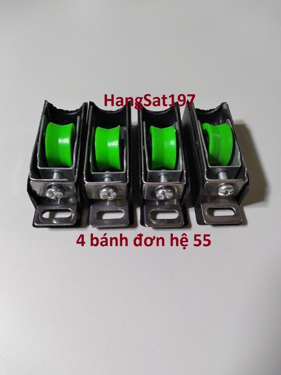 combo 10 Bánh Xe Đơn trượt cửa nhôm hệ 55 Bánh xe trượt cửa lùa hệ 55