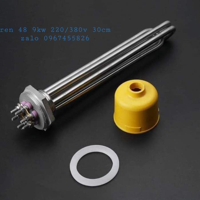 Điện trở, maiso đun nước ren 48 9kw 220/380v 30cm