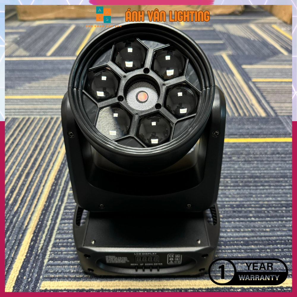 Đèn moving 6 mắt bee eyes có laser dùng cho sân khấu, phòng karaoke, bar, lounge, phòng bay...