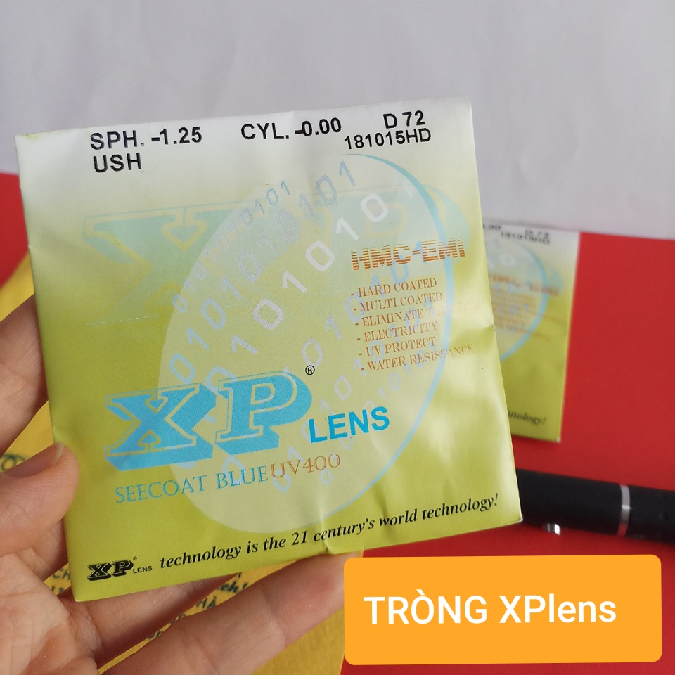 Tròng Mắt Ngăn Cản Ánh Sáng Xanh XPlens (Nhận cắt mắt theo đơn)- Kính Mắt Tiến Thành